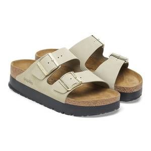NEW BIRKENSTOCK women's arizona pap flex platform sandal in eucalyptus